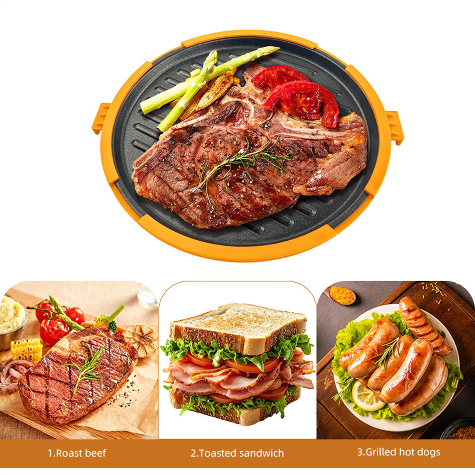 Microwave Grill Pan Quick-Heat - Kitchen Oven Baking Pans avaliação e preço
