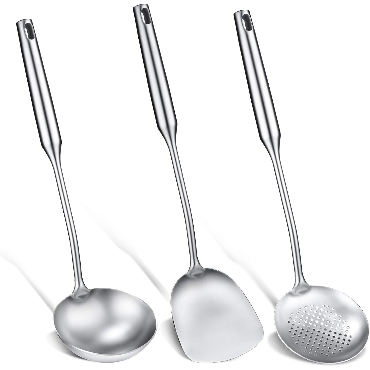 Wok Spatula, Ladle and Large S - Offset Spatula Set avaliação e preço