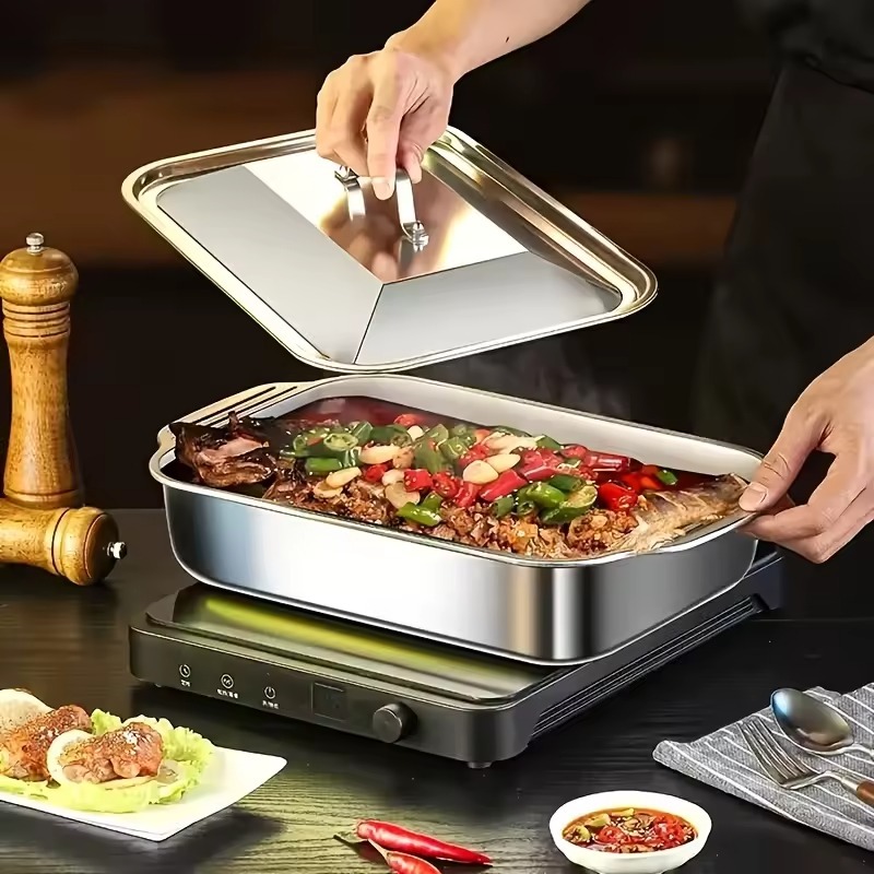 Stainless Steel Baking Pan Cak - Kitchen Oven Baking Pans avaliação e preço