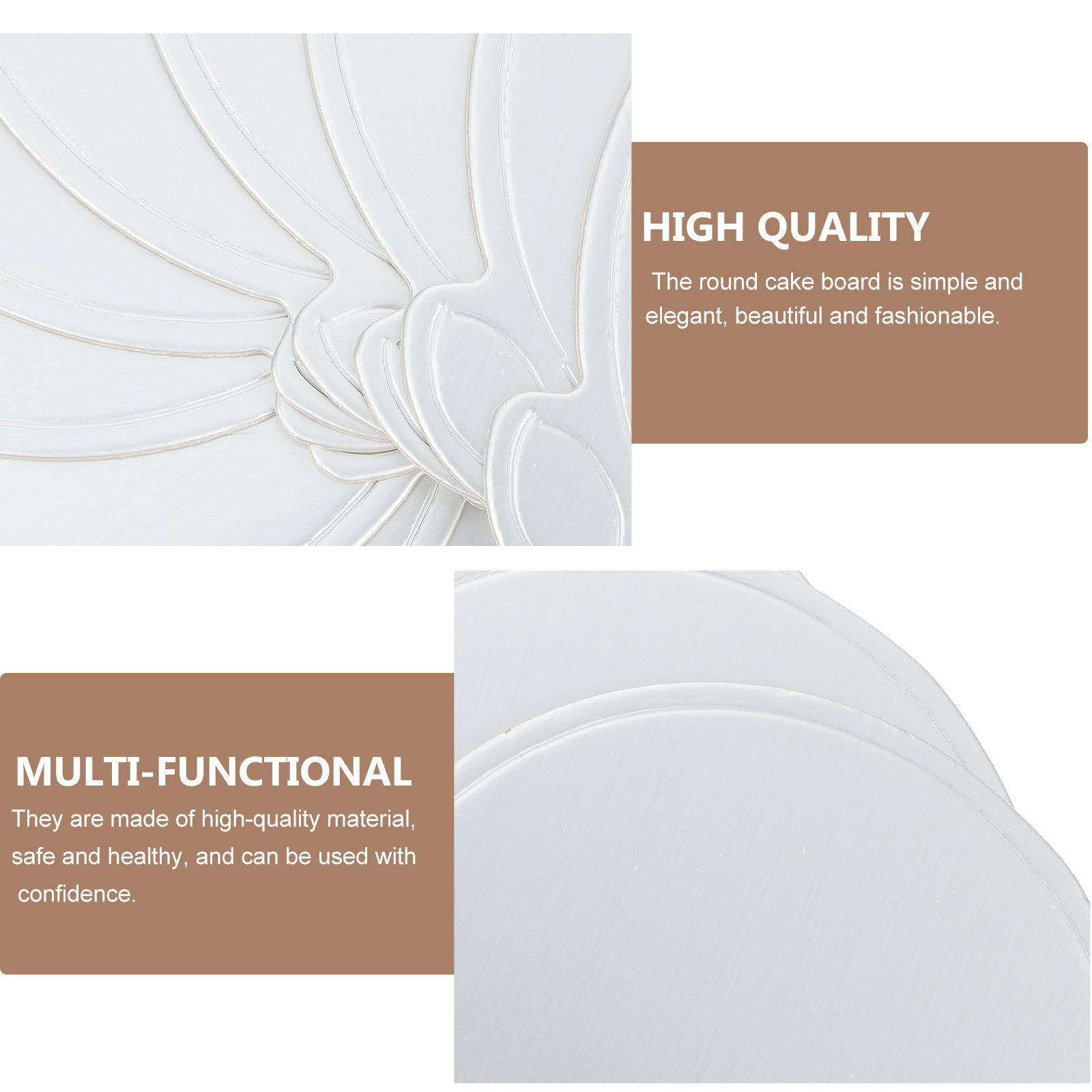 100Pcs Cake Boards Silver Roun - Cake Board Round avaliação e preço