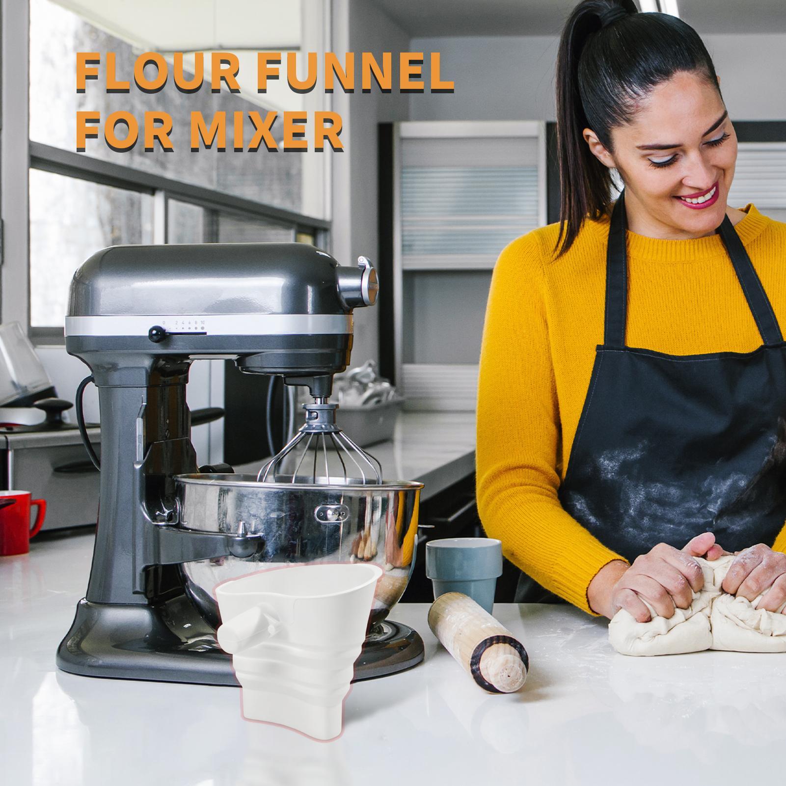 Flour Mixer Funnel Dough Bakin - Kitchen Aid Baking Bread avaliação e preço