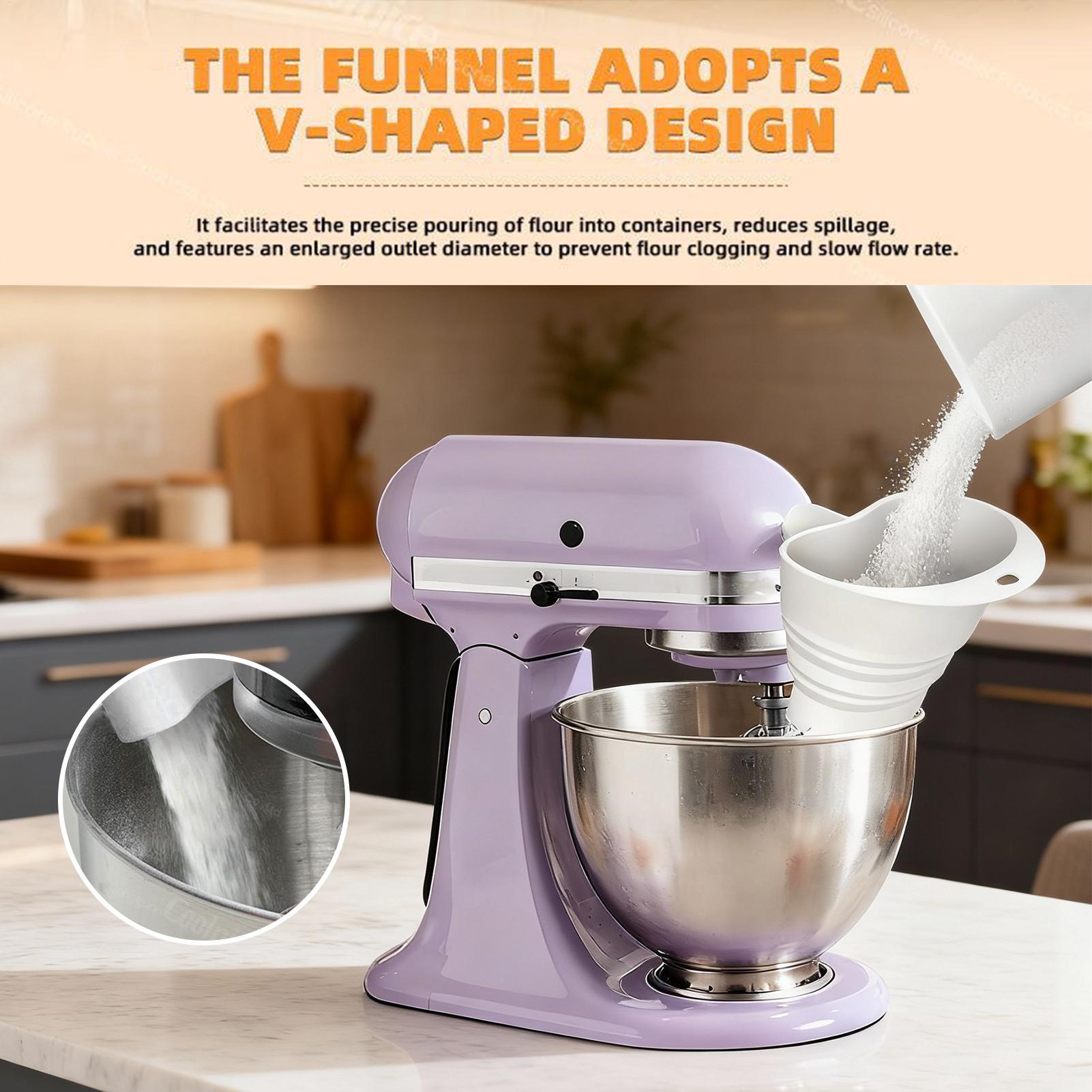 Flour Mixer Funnel Dough Bakin - Kitchen Aid Baking Bread avaliação e preço