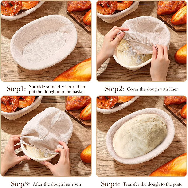 LMETJMA Bread Proofing Basket  - Proofing Basket Banneton avaliação e preço