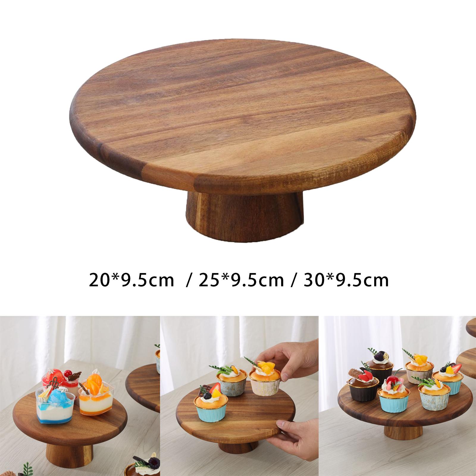 Wood Cake Stand Multiuse Chees - Cake Board Round avaliação e preço