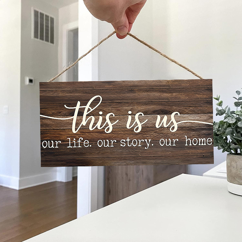 Rustic This is us Wall Hanging - Kitchen Baking Cabinet avaliação e preço