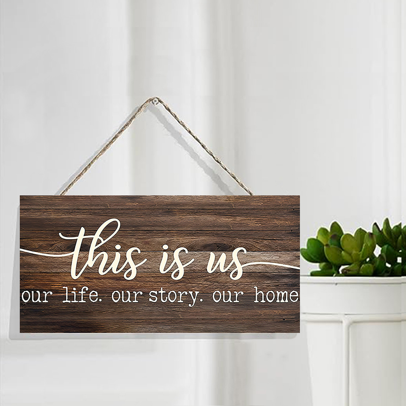 Rustic This is us Wall Hanging - Kitchen Baking Cabinet avaliação e preço