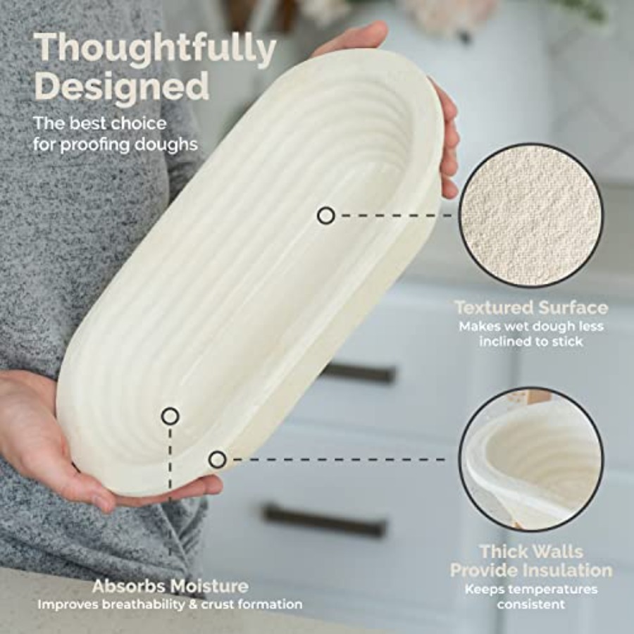 Oval 750g Groove Banneton Brea - Proofing Basket Banneton avaliação e preço