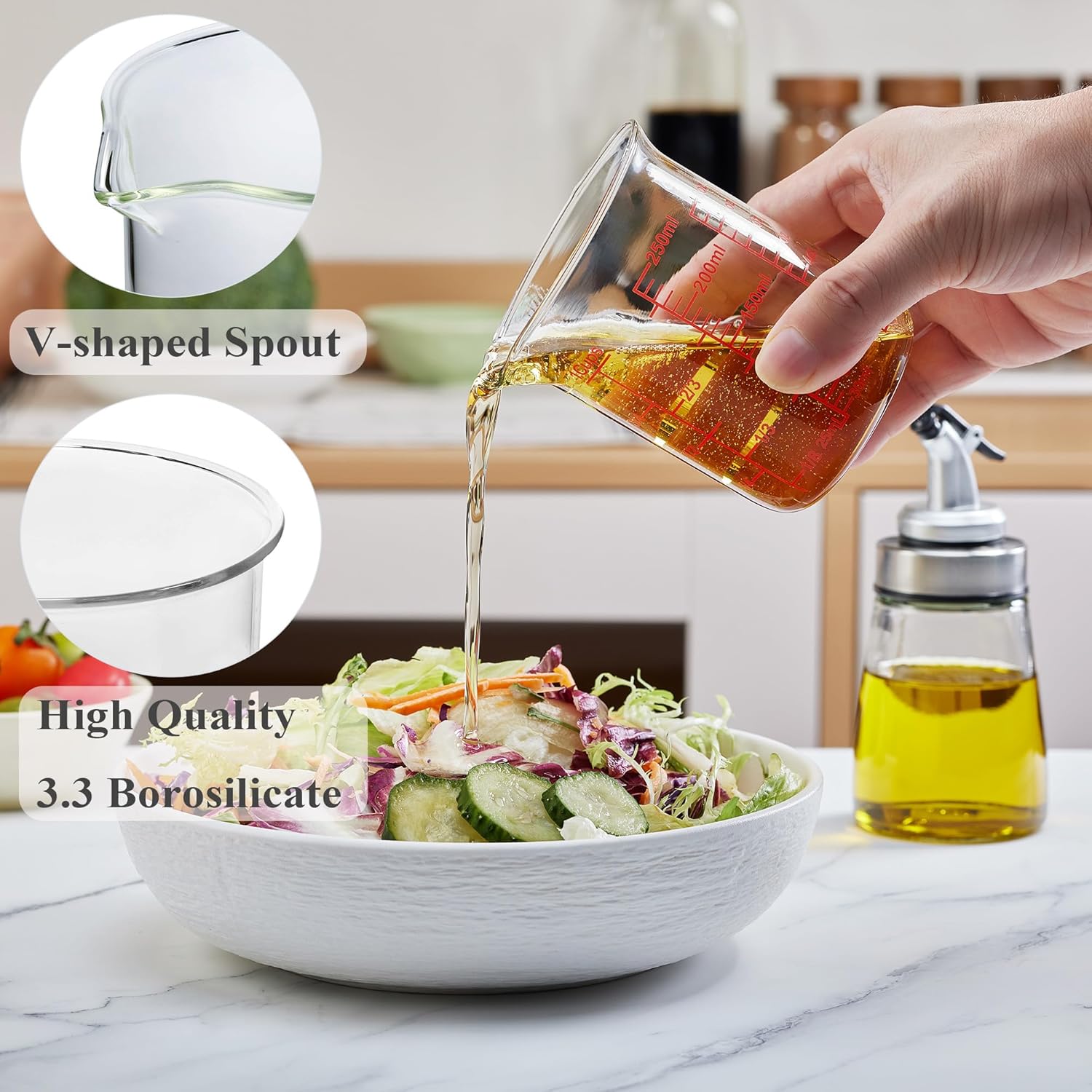 Ackers Glass Measuring Cup 1 C - Kitchen Baking Essentials avaliação e preço