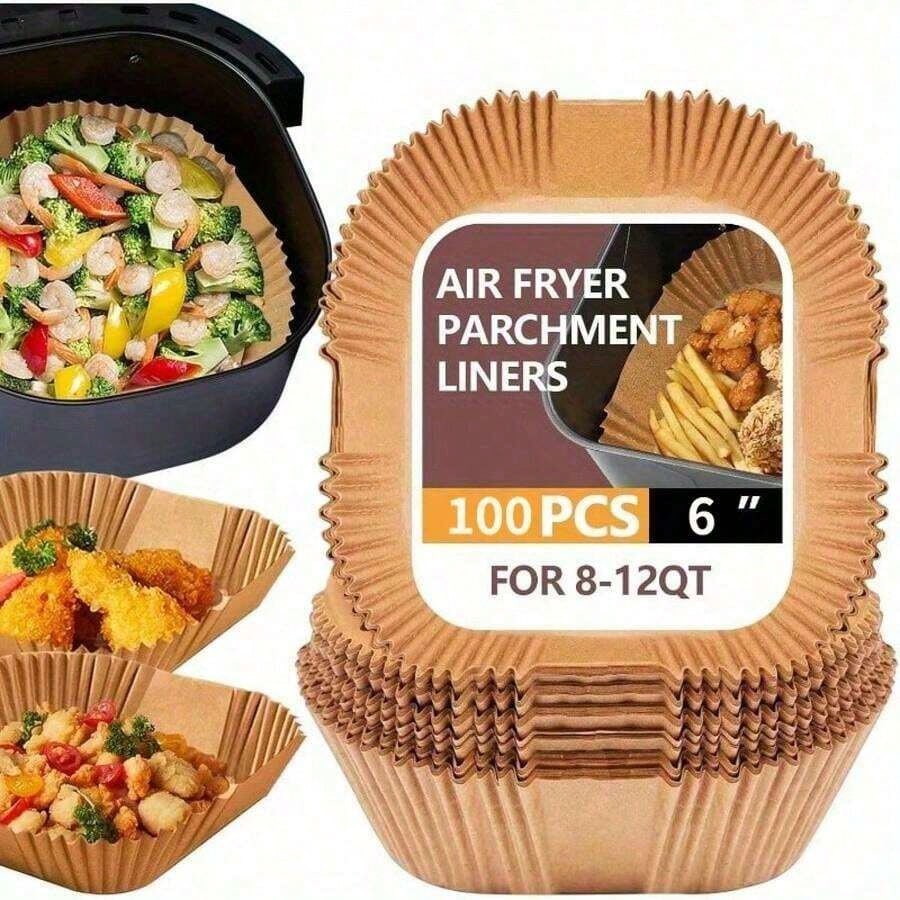 100pcs, Square Disposable Air  - Kitchen Baking Essentials avaliação e preço