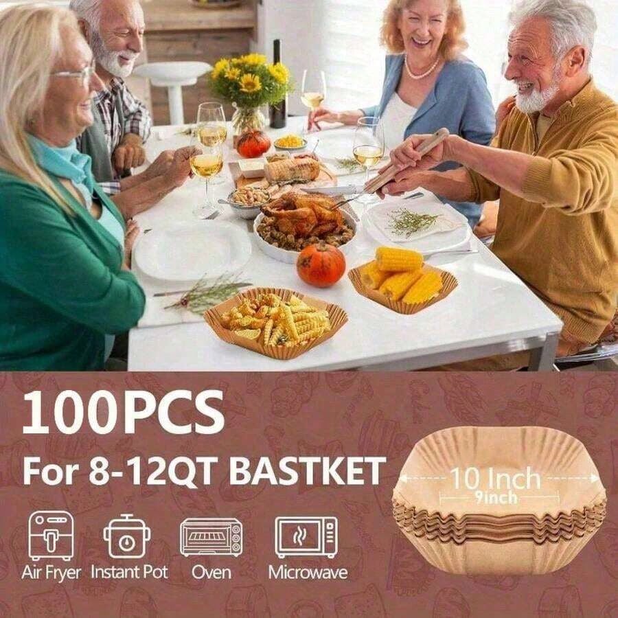100pcs, Square Disposable Air  - Kitchen Baking Essentials avaliação e preço