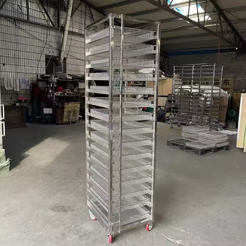 6 10 15 16 Tiers Stainless Ste - Kitchen Baking Trolley avaliação e preço