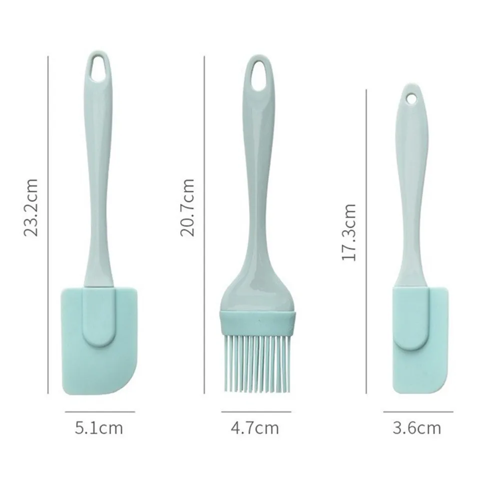 3Pcs Cream Scraper DIY Bread C - Pastry Brush Silicone avaliação e preço