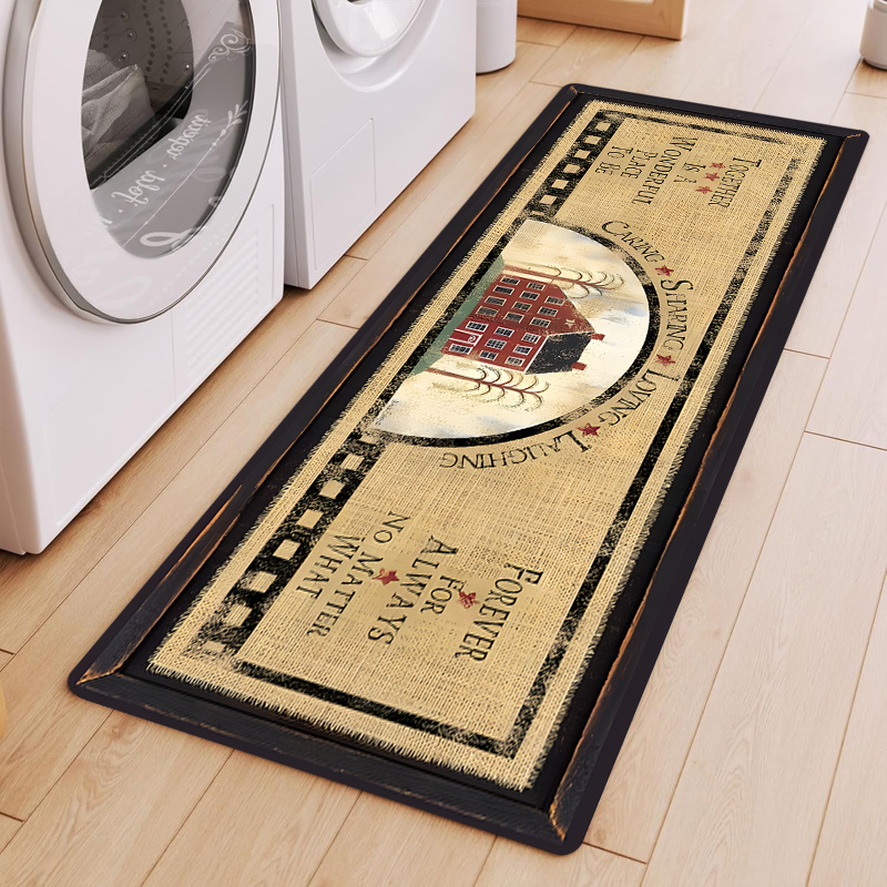 Red Check Border Cartoon Bakin - Kitchen Living Baking Mats avaliação e preço