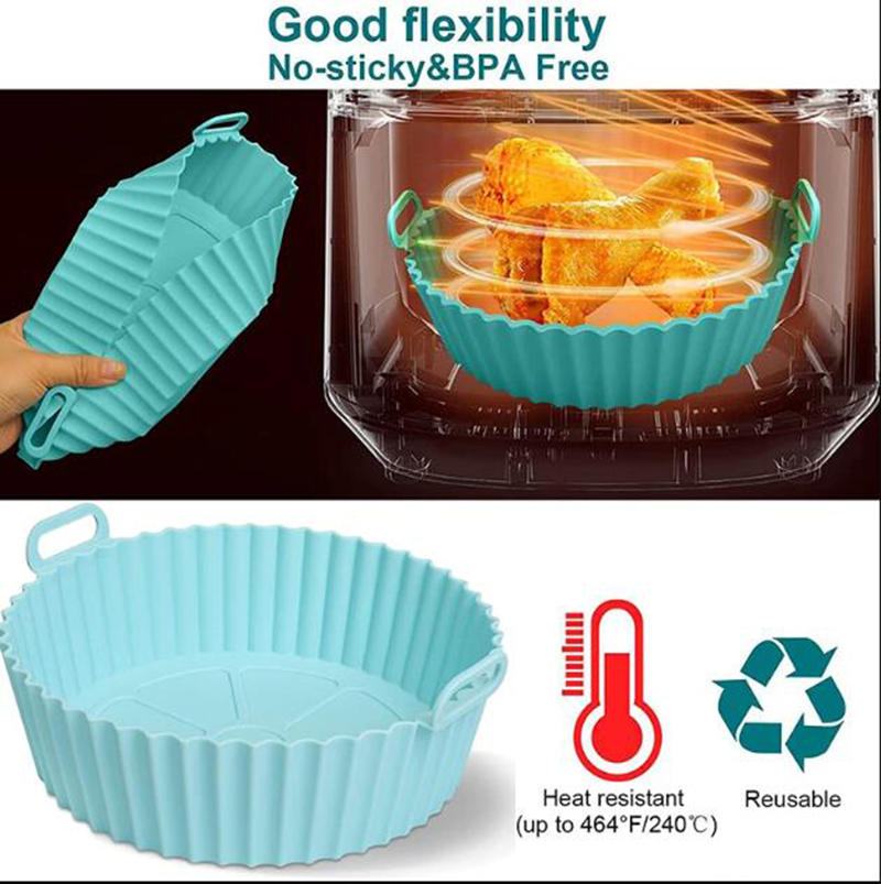 Air Fryer Silicone Liners Bask - Kitchen Oven Baking Pans avaliação e preço