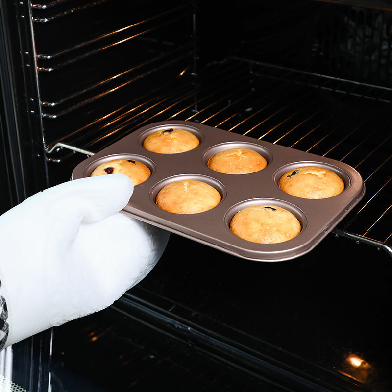 4/6/9/12Holes DIY Non-Stick Ca - Kitchen Oven Baking Pans avaliação e preço
