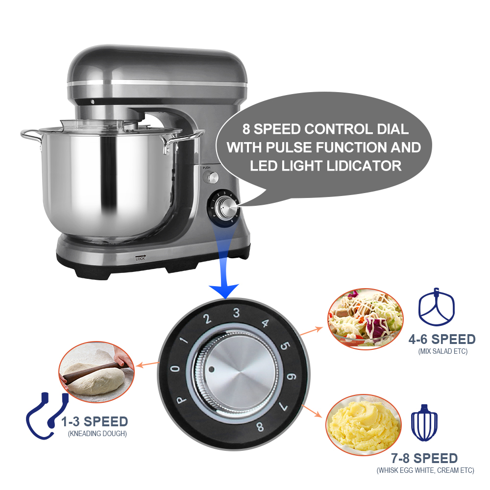 11L 2000W Large Powerful Elect - Kitchen Baking Mixer avaliação e preço