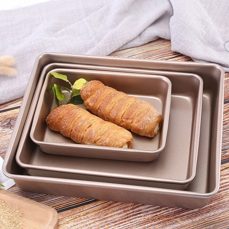 Rectangle Carbon Steel Cake Ba - Kitchen Oven Baking Pans avaliação e preço