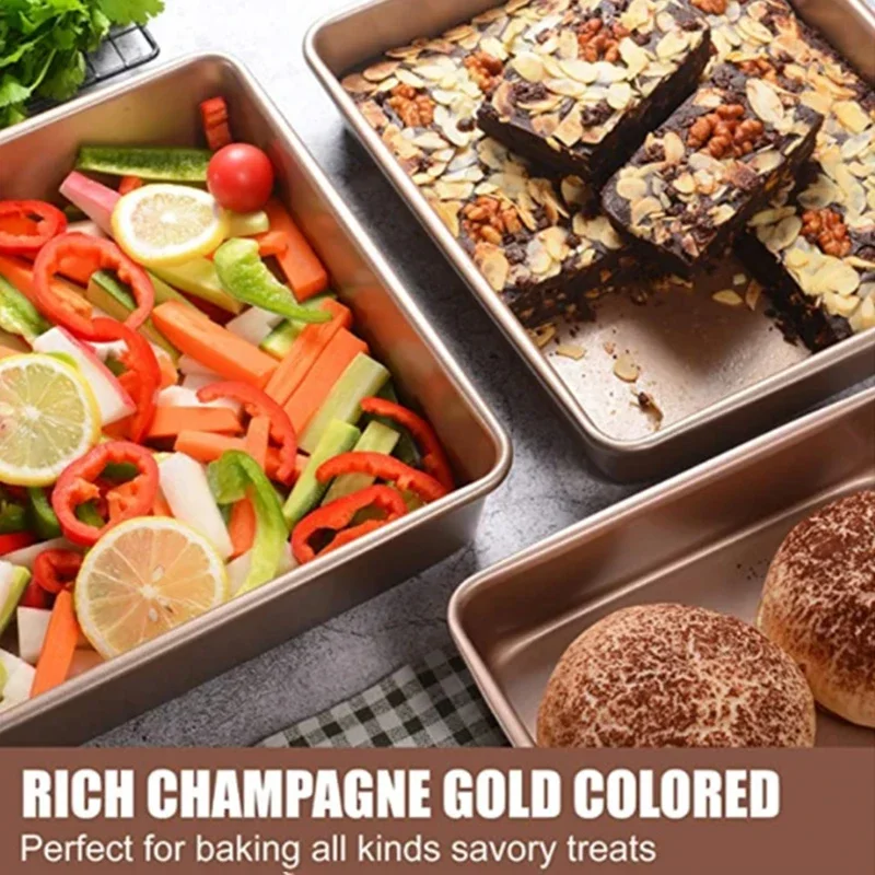 Rectangle Carbon Steel Cake Ba - Kitchen Oven Baking Pans avaliação e preço
