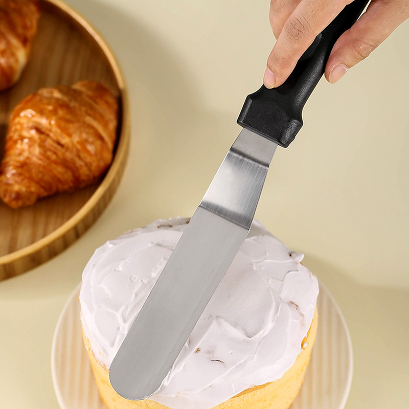 1PC Stainless Steel Cake Scrap - Offset Spatula Set avaliação e preço