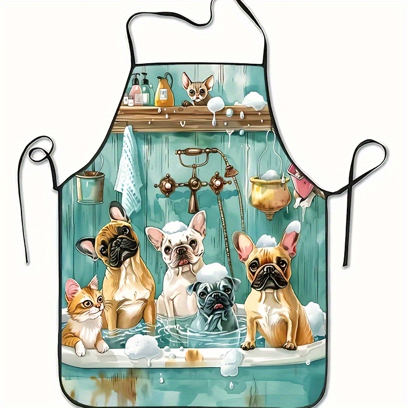 Fashion Cartoon Dog Bathing Pa - Baking Kitchen At Home avaliação e preço