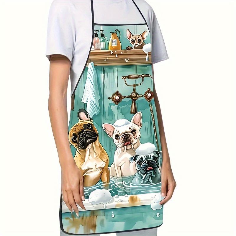 Fashion Cartoon Dog Bathing Pa - Baking Kitchen At Home avaliação e preço