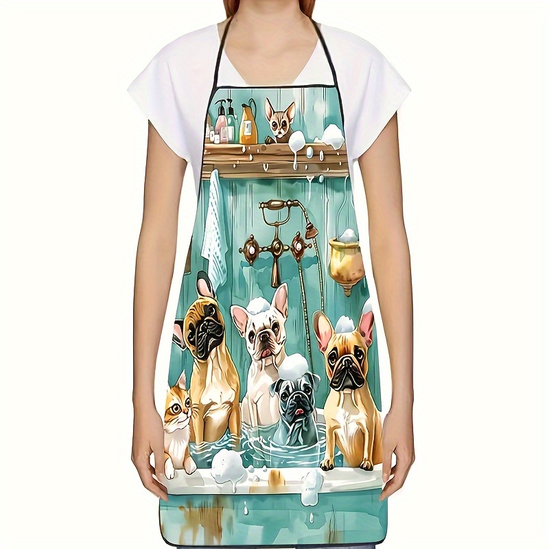Fashion Cartoon Dog Bathing Pa - Baking Kitchen At Home avaliação e preço