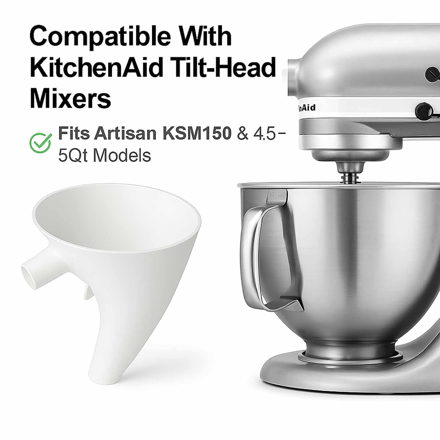 Flour Funnel for Kitchen Aid M - Kitchen Baking Mess avaliação e preço
