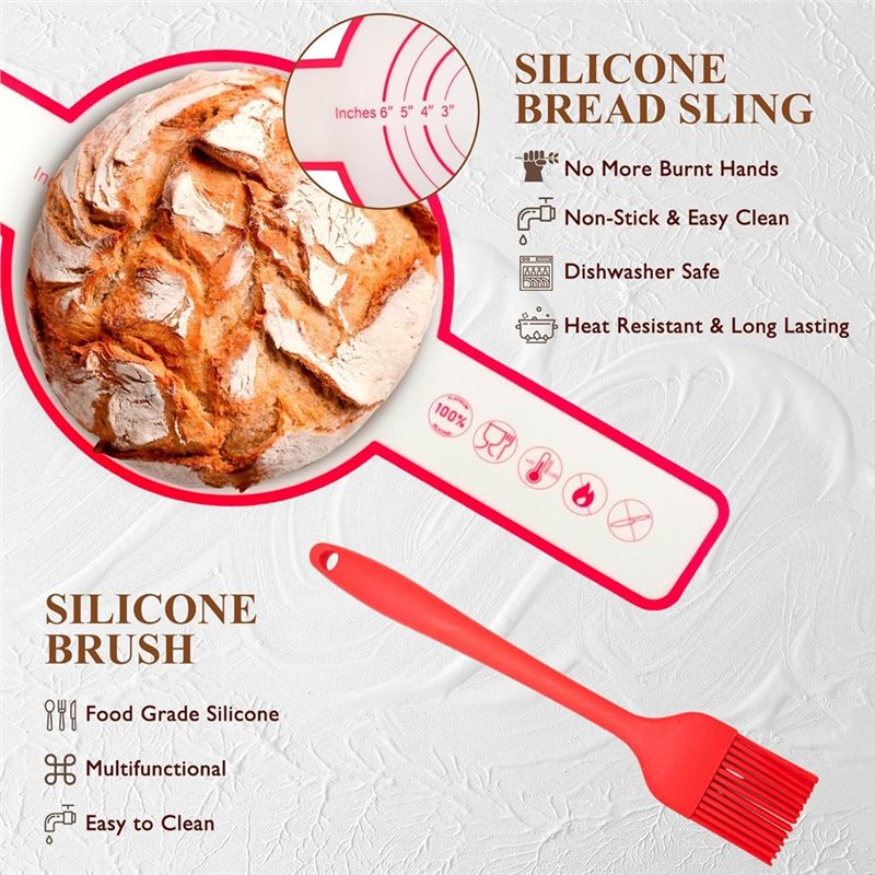 【NOW SAVE】Glass Jar With Sourd - Proofing Basket Banneton avaliação e preço