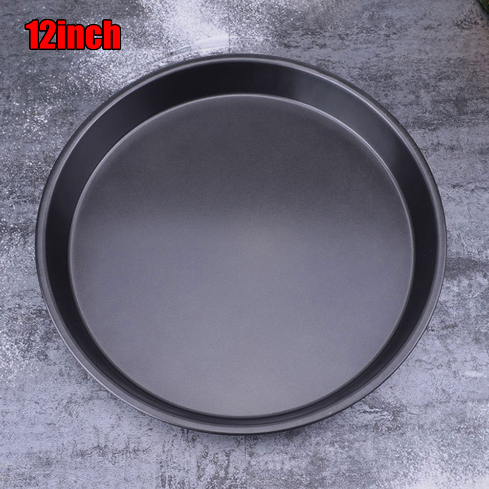 Round Deep Dish Pizza Pan Carb - Kitchen Oven Baking Pans avaliação e preço