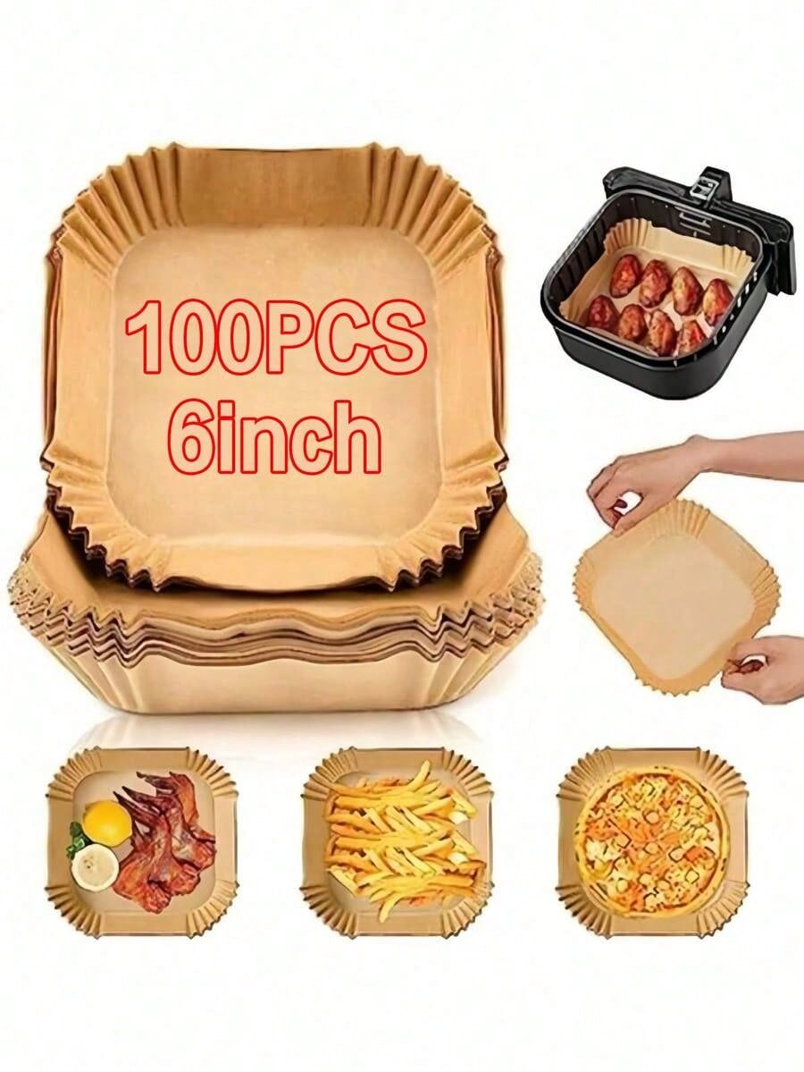 100PCS Disposable Air Fryer Li - Kitchen Baking Essentials avaliação e preço