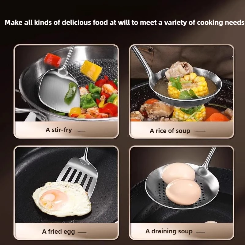 316 Stainless Steel Wok Spatul - Offset Spatula Set avaliação e preço