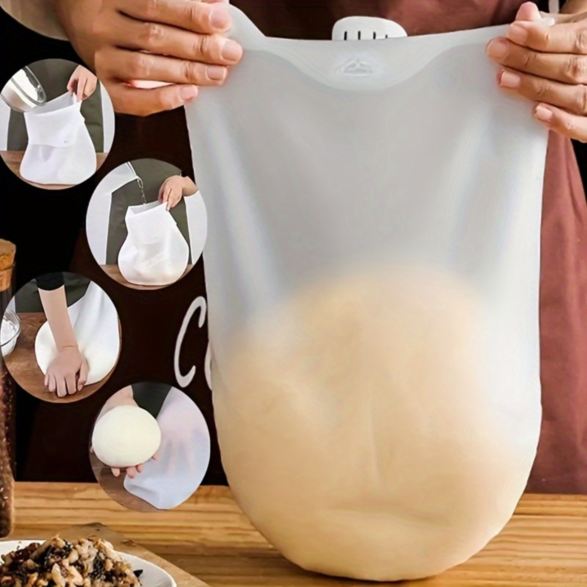 1Pc Reusable Silicone Knead Do - Kitchen Baking Mess avaliação e preço