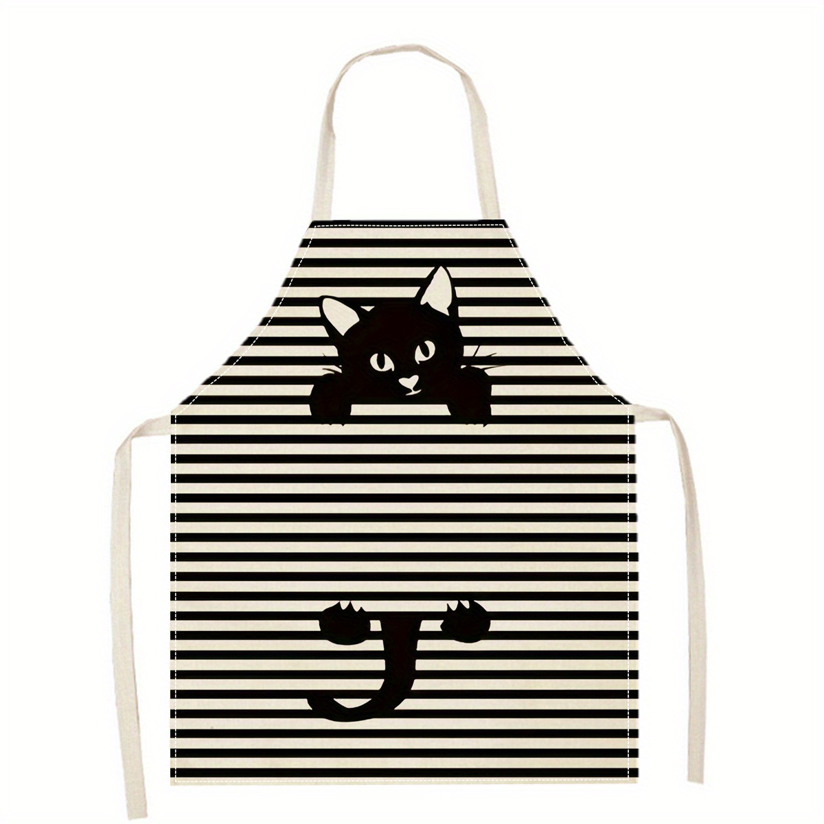 Linen Apron Funny Cat Sunglass - Kitchen Baking Gift Ideas avaliação e preço