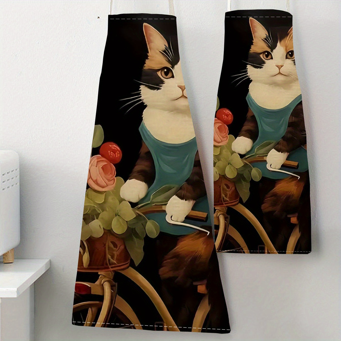 Linen Apron Funny Cat Sunglass - Kitchen Baking Gift Ideas avaliação e preço