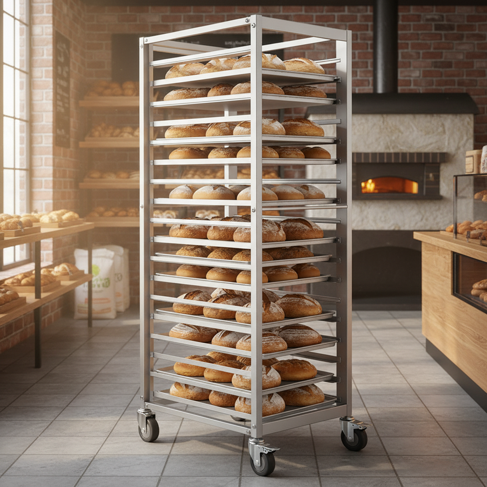 18 Tier Aluminum Commercial Ki - Kitchen Roll Baking avaliação e preço