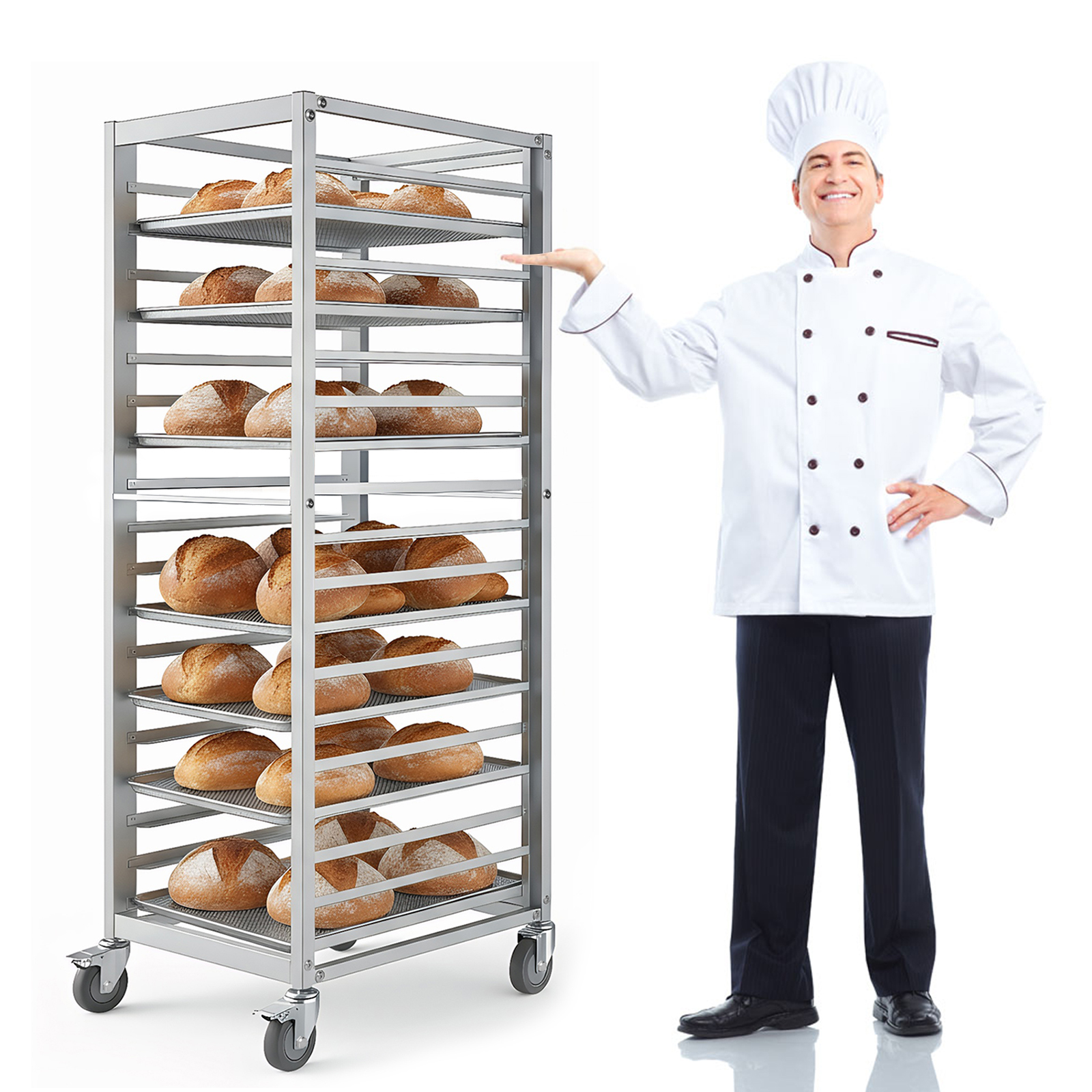 18 Tier Aluminum Commercial Ki - Kitchen Roll Baking avaliação e preço