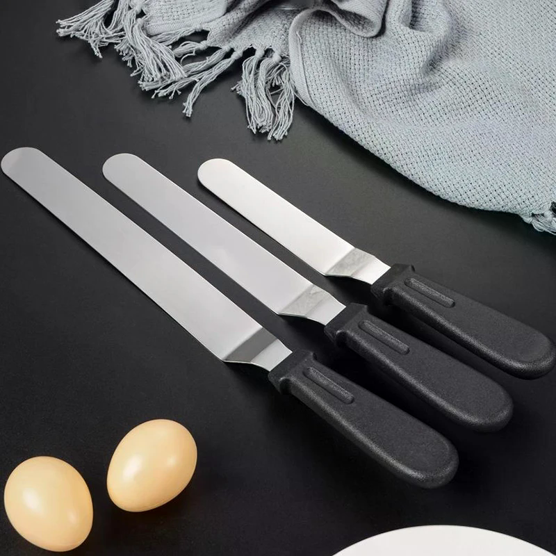 Stainless Steel Cream Spatula  - Offset Spatula Set avaliação e preço