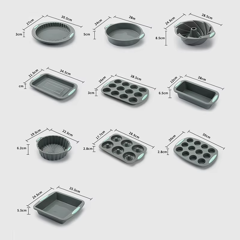 Silicone Fluted Cake Pans Non- - Kitchen Oven Baking Pans avaliação e preço