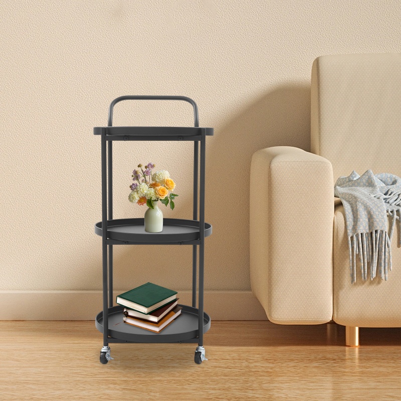 3-Tier Premium Iron Rolling Ba - Kitchen Baking Trolley avaliação e preço