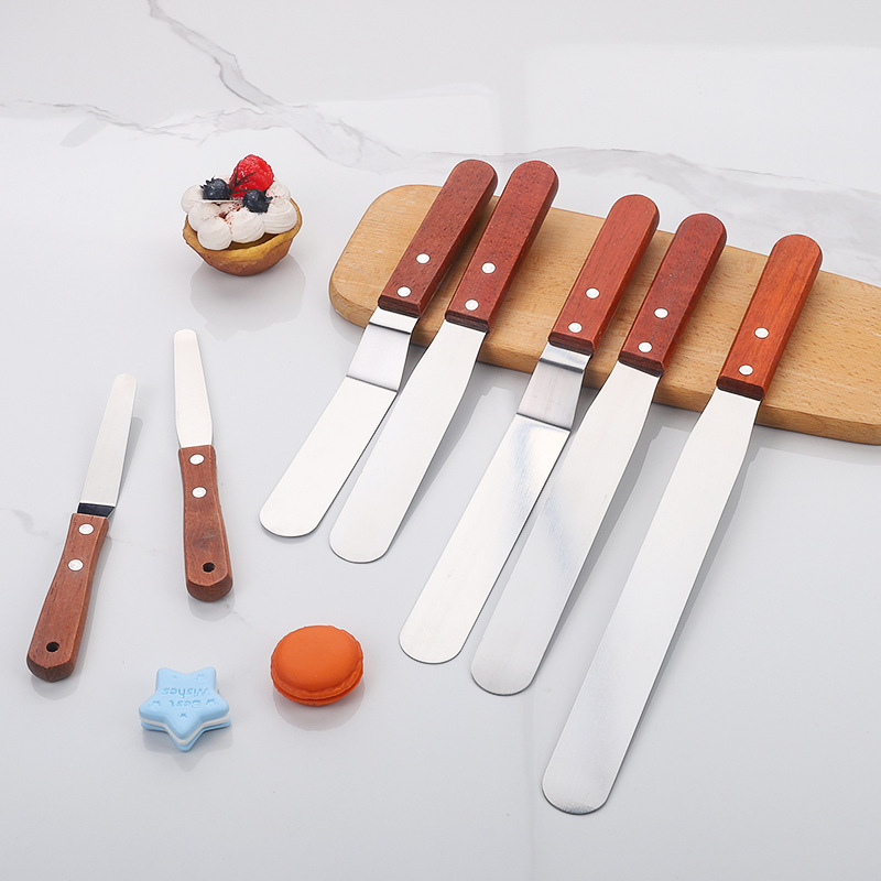 4/6/8/10/12Inch Stainless Stee - Offset Spatula Set avaliação e preço
